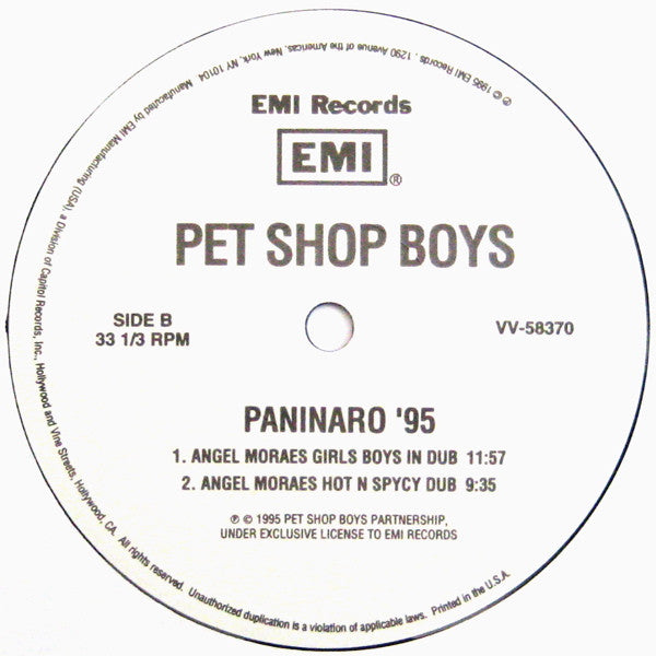 Master Release: Paninaro '95 by Pet Shop Boys