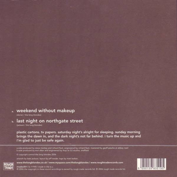 Master Release: Weekend Without Makeup by The Long Blondes