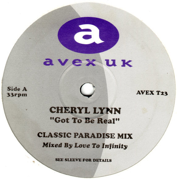 Master Release: Got To Be Real / Guarantee For My Heart ('96 Remixes) by Cheryl Lynn