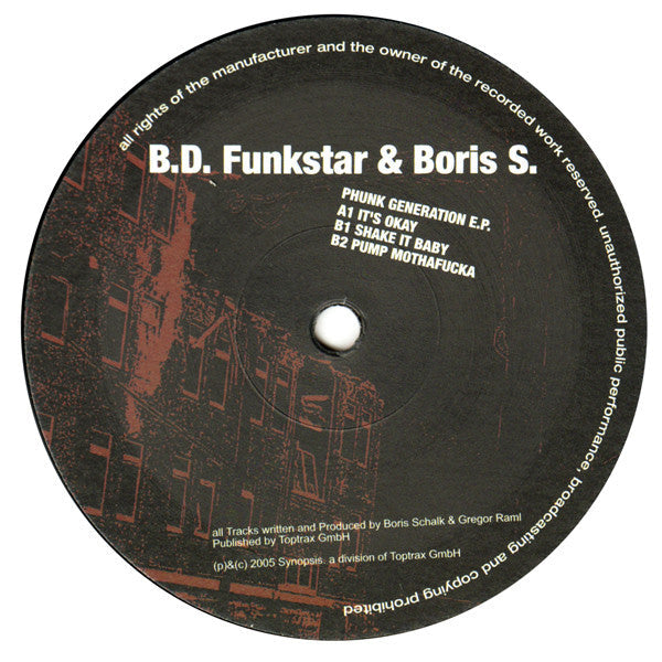 Master Release: Phunk Generation E.P. by B.D. Funkstar