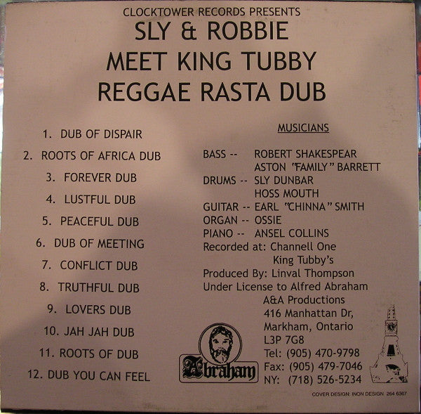 Master Release: Reggae Rasta Dub by Sly & Robbie