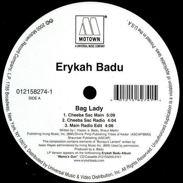 Release: Bag Lady-Vinyl-US-2000-012158274-1-229406