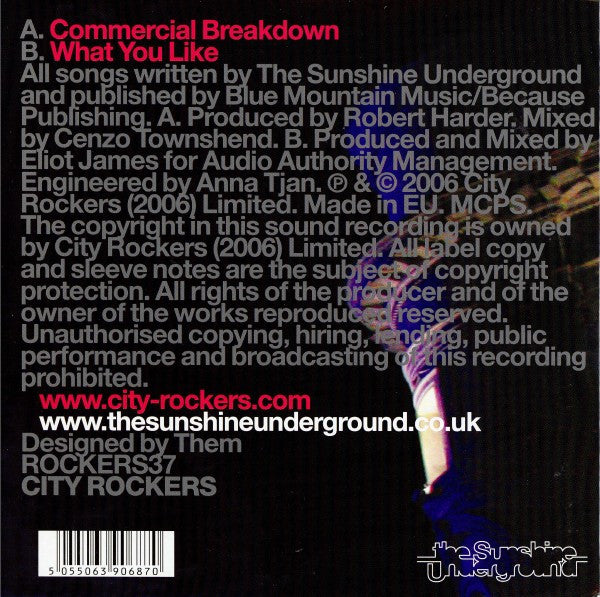 Master Release: Commercial Breakdown by The Sunshine Underground