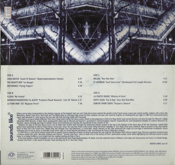 Master Release: Sounds Like Paris (A Gourmet's Guide To Gallic Grooves Nouveau Beats And Left Bank Funkateers) by Various