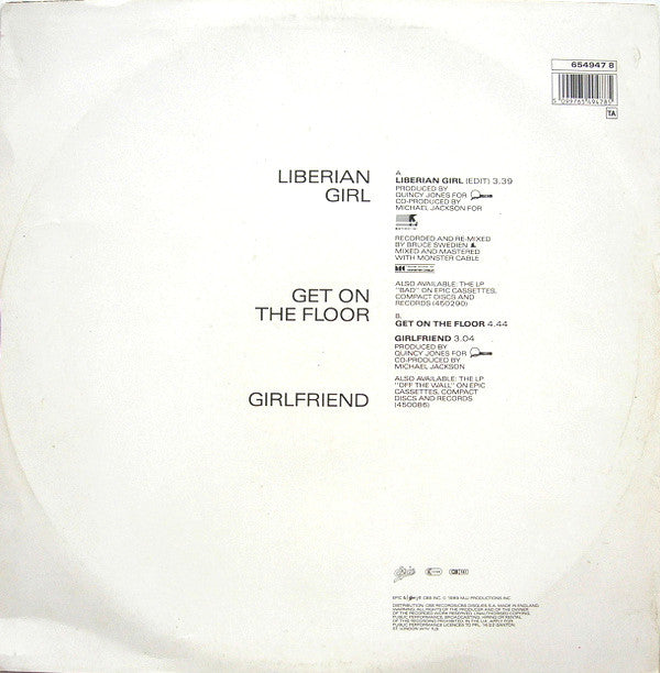 Master Release: Liberian Girl by Michael Jackson