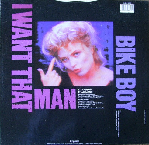 Release: I Want That Man-Vinyl-UK-1989-CHS12 3369, CHS 12 3369-221512