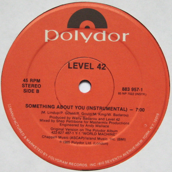 Master Release: Something About You by Level 42
