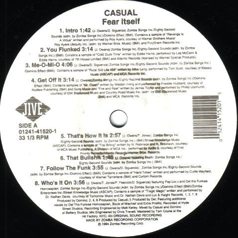 Master Release: Fear Itself by Casual