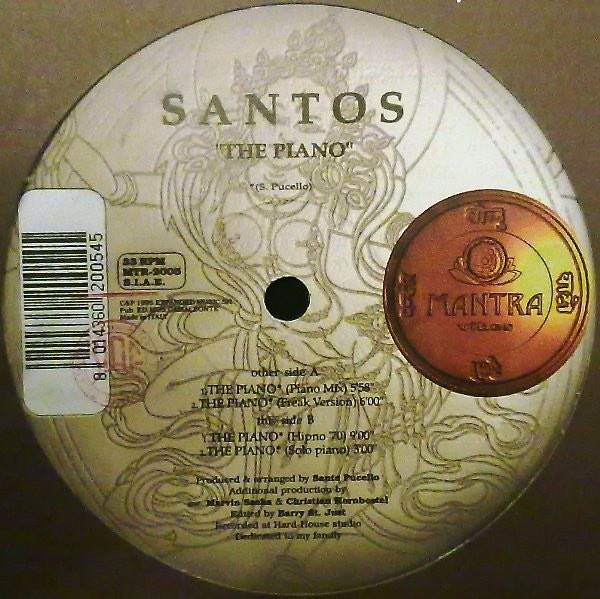 Release: The Piano-Vinyl-Italy-1995-MTR 2005, MTR-2005-776319