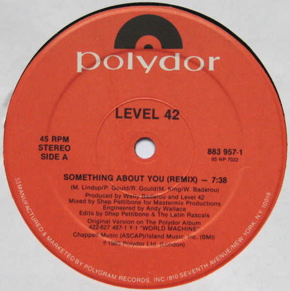 Master Release: Something About You by Level 42