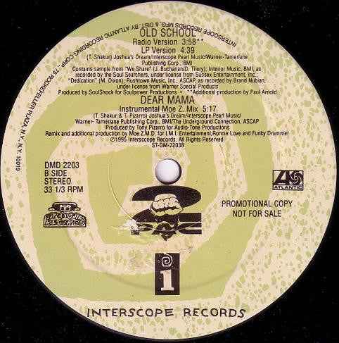 Release: Dear Mama-Vinyl-US-1995-DMD 2203-298408