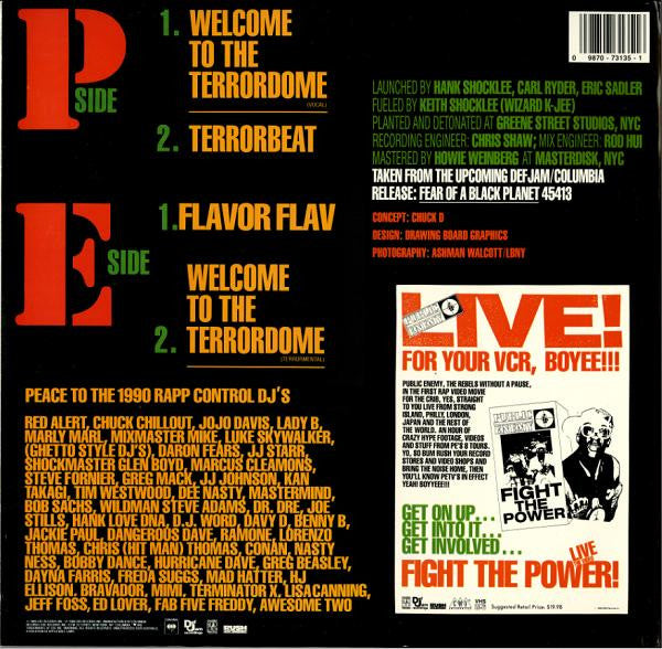 Release: Welcome To The Terrordome-Vinyl-US-1989-44 73135, 44 73135-101244