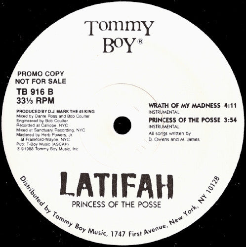 Master Release: Wrath Of My Madness / Princess Of The Posse by Queen Latifah