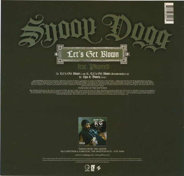 Master Release: Let's Get Blown by Snoop Dogg