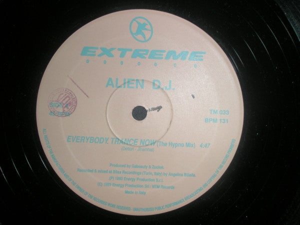 Master Release: Everybody Trance Now by Alien D.J.