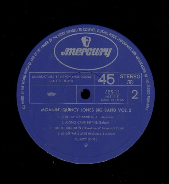 Moanin' - Quincy Jones Big Band Vol. 2