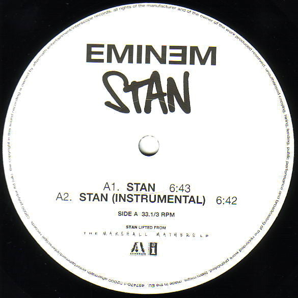 Master Release: Stan by Eminem