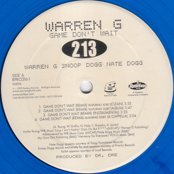 Release: Game Don't Wait (Remix)-Vinyl-US-1999-RPRO216-1, RPRO216-1-999399