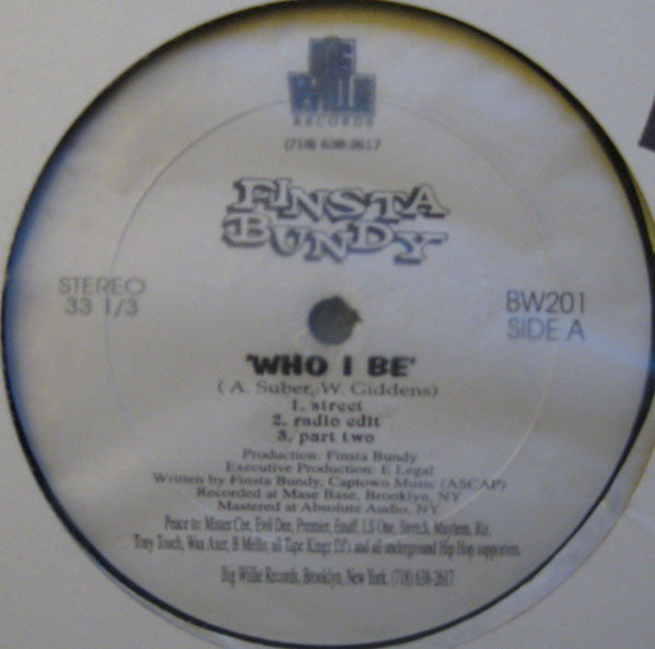 Master Release: Who I Be / Bomb Shit by Finsta Bundy
