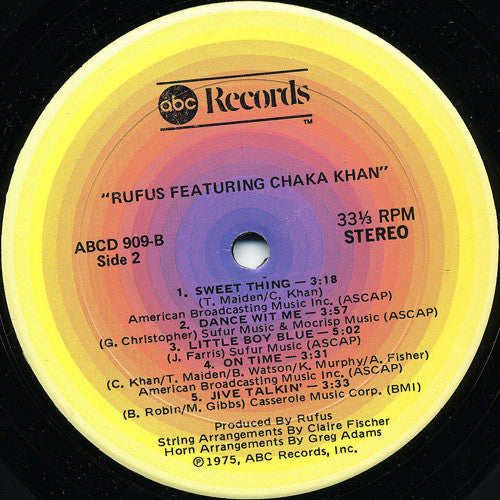 Rufus Featuring Chaka Khan