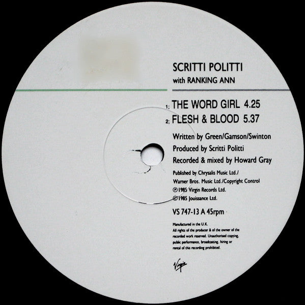The Word Girl (Flesh & Blood)