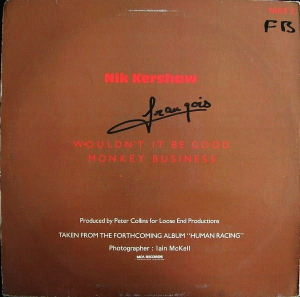 Master Release: Wouldn't It Be Good by Nik Kershaw