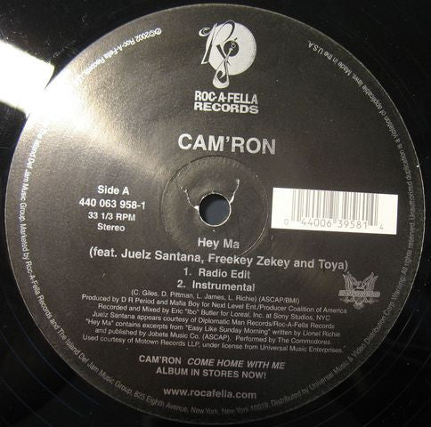 Master Release: Hey Ma by Cam'ron