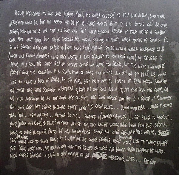 I Heard They Suck Live!!