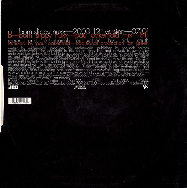 Master Release: Born Slippy by Underworld