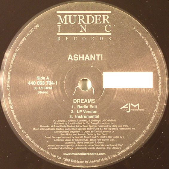 Master Release: Dreams by Ashanti