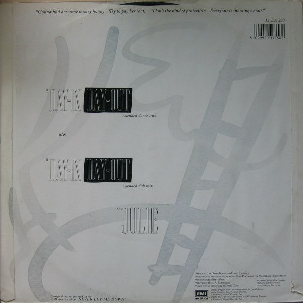 Release: Day-In Day-Out-Vinyl-UK-1987-12EA 230, 12 EA 230-817679