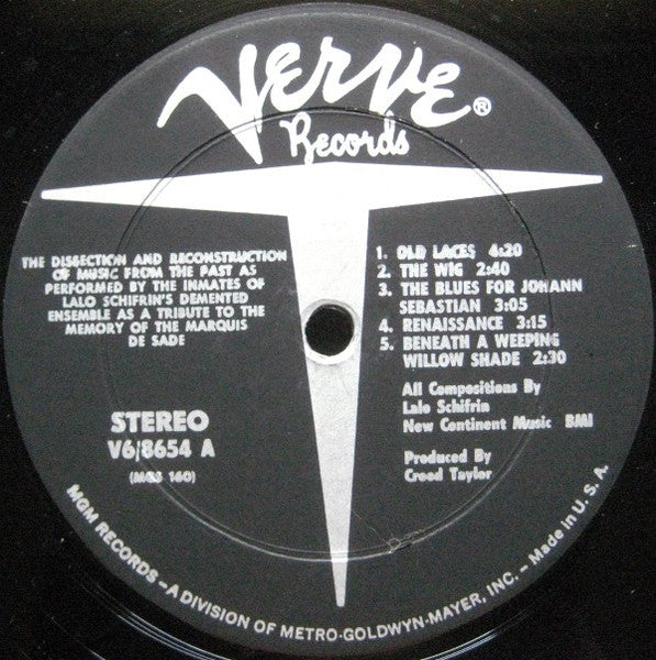 The Dissection And Reconstruction Of Music From The Past As Performed By The Inmates Of Lalo Schifrin's Demented Ensemble As A Tribute To The Memory Of The Marquis De Sade