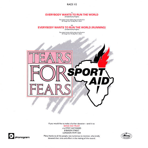 Master Release: Everybody Wants To Run The World by Tears For Fears