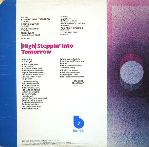 Release: Stepping Into Tomorrow-Vinyl-US-1975-BN-LA368-G-368881