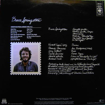 Release: Greetings From Asbury Park, N.J.-Vinyl-UK & Europe-None-CBS 32210-425919
