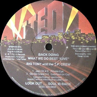 Release: Back Doing What We Do Best "Live"-Vinyl-US-None-TDE 3023-346694