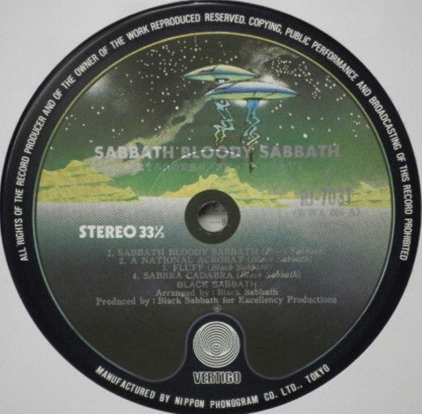 Release: Sabbath Bloody Sabbath-Vinyl-Japan-1975-RJ-7031-2666779