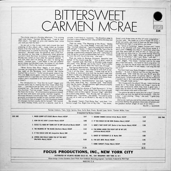 Release: Bittersweet-Vinyl-US-1964-FS 334-6177970