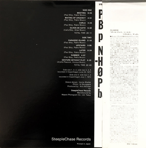 Paul Bley / NHØP