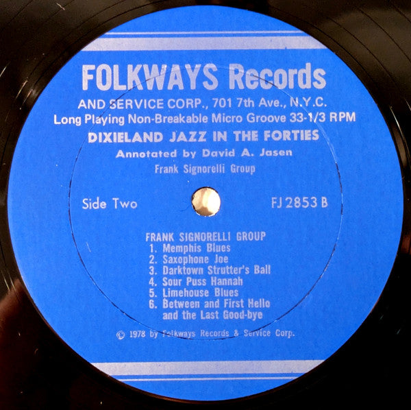 Dixieland Jazz In The Forties