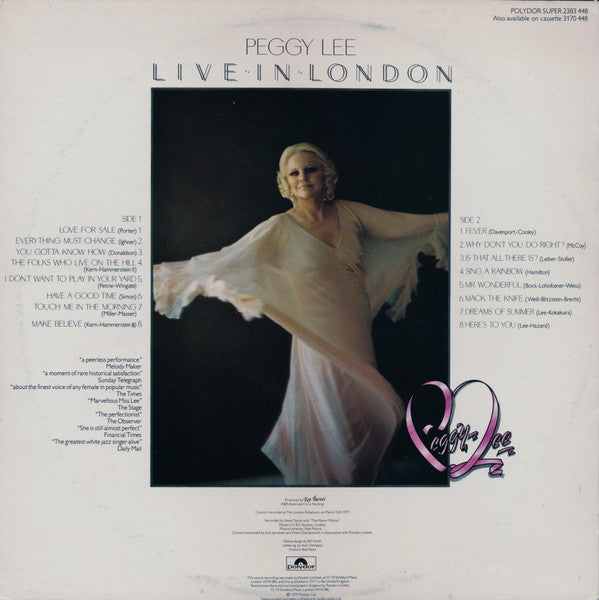 Release: Live In London-Vinyl-UK-1977-2383 448-5302812