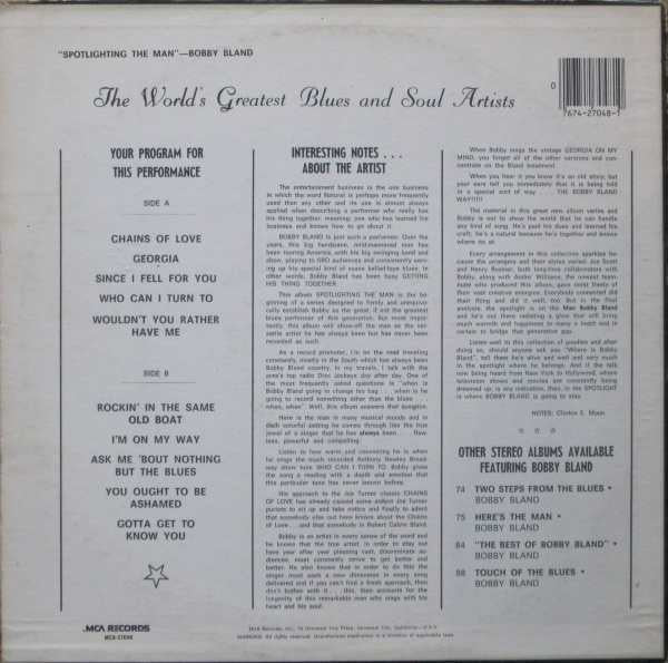 Release: Spotlighting The Man-Vinyl-US-1984-MCA-27048, DLPX-89-5252995