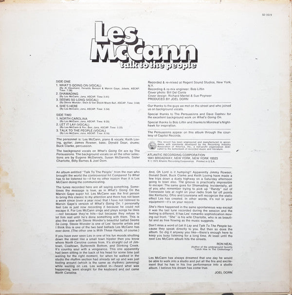 Master Release: Talk To The People by Les McCann