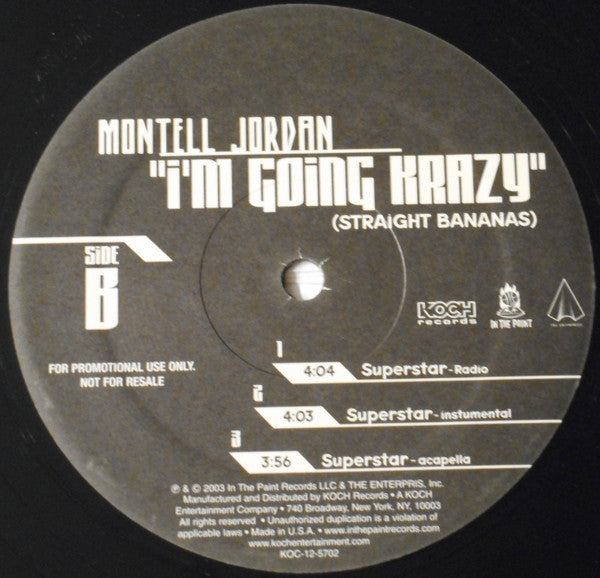 Release: I'm Going Krazy (Straight Bananas)-Vinyl-US-2003-KOC-12-5702-8757606