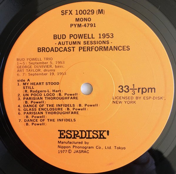 1953 Autumn Sessions - Broadcast Performances