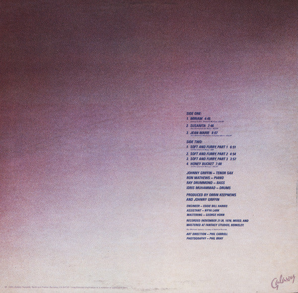 Master Release: To The Ladies by Johnny Griffin