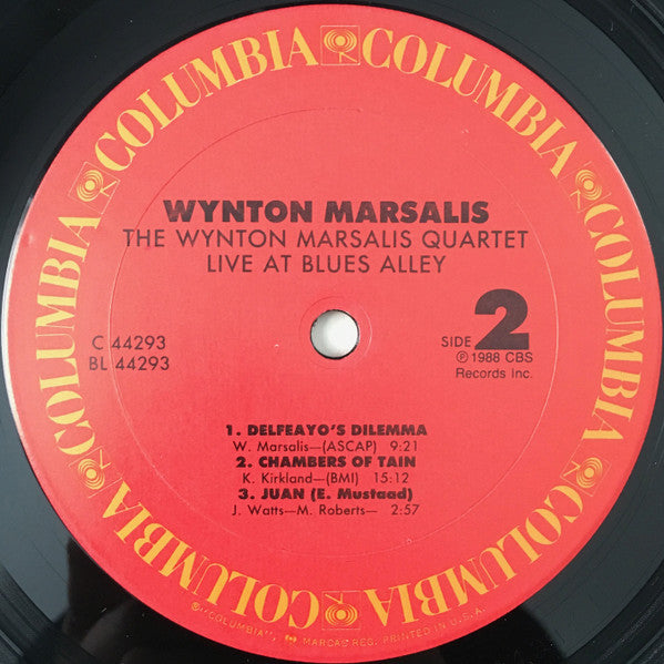 The Wynton Marsalis Quartet Live At Blues Alley