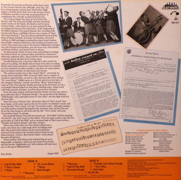Release: Volume Two-Vinyl-UK-1987-KK 817, KK 817-6574807