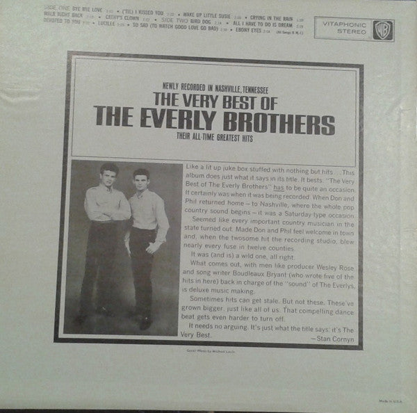 Master Release: The Very Best Of The Everly Brothers by Everly Brothers