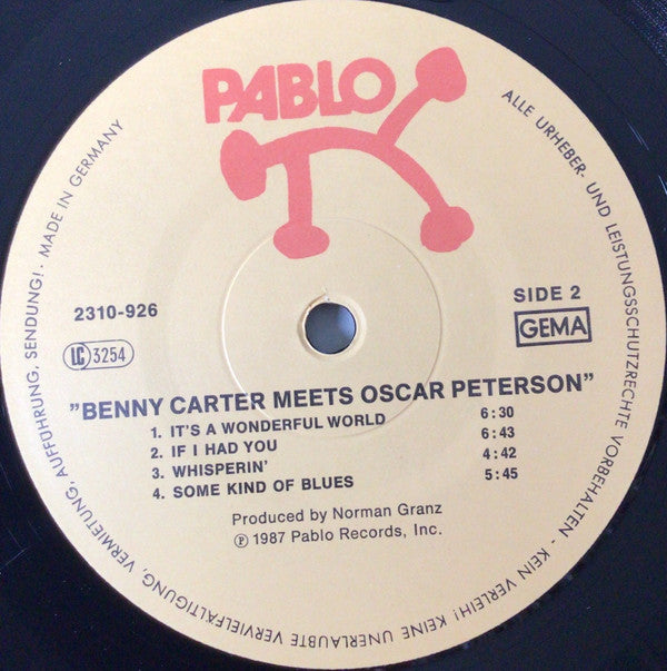 Benny Carter Meets Oscar Peterson